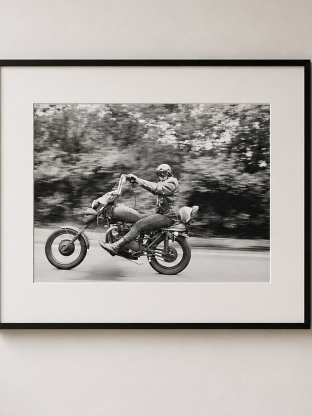 Biker Fine Art Photograph Print Janine Gordon B/w Vintage Harley Davidson